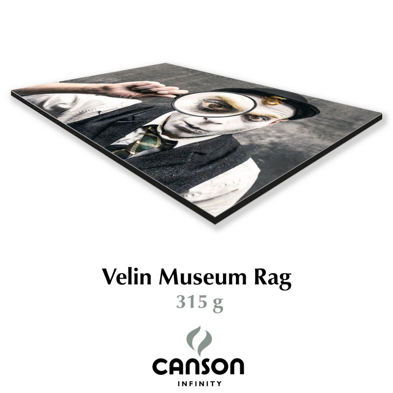 Velin Museum Rag 315g + Dibond
